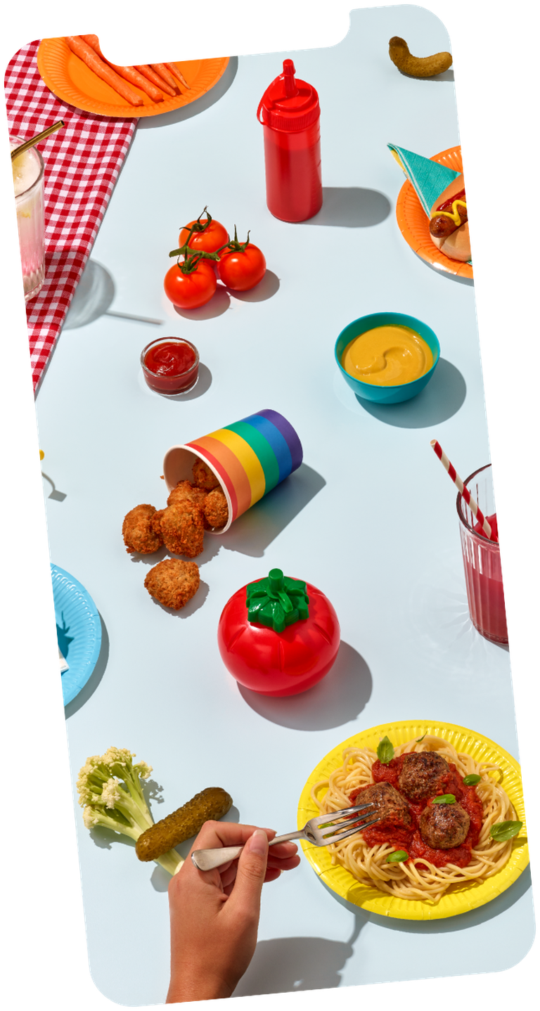 Uproar food on a table