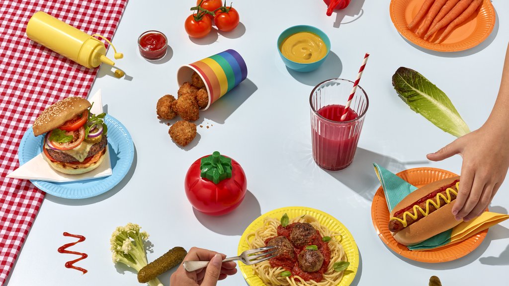 Uproar food on a table